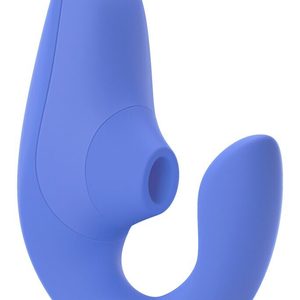 Вагінально-кліторальний стимулятор Womanizer Blend Vibrant Blue, вібрація + вакуум, 2 мотори