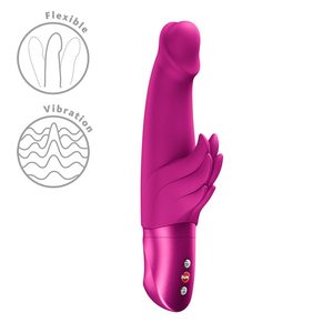 Вібратор-кролик Fun Factory Wicked Angel Magenta, 10 режимів, працює від батарейок
