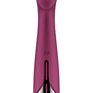 Вібратор з ротацією Satisfyer Spinning G-Spot 1 Red, плоский майданчик для стимуляції точки G