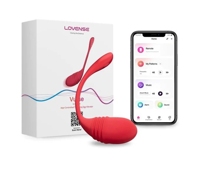 Смарт-віброяйце з пульсацією Lovense Vulse (Thrusting Egg Vibrator), імітація фрикцій