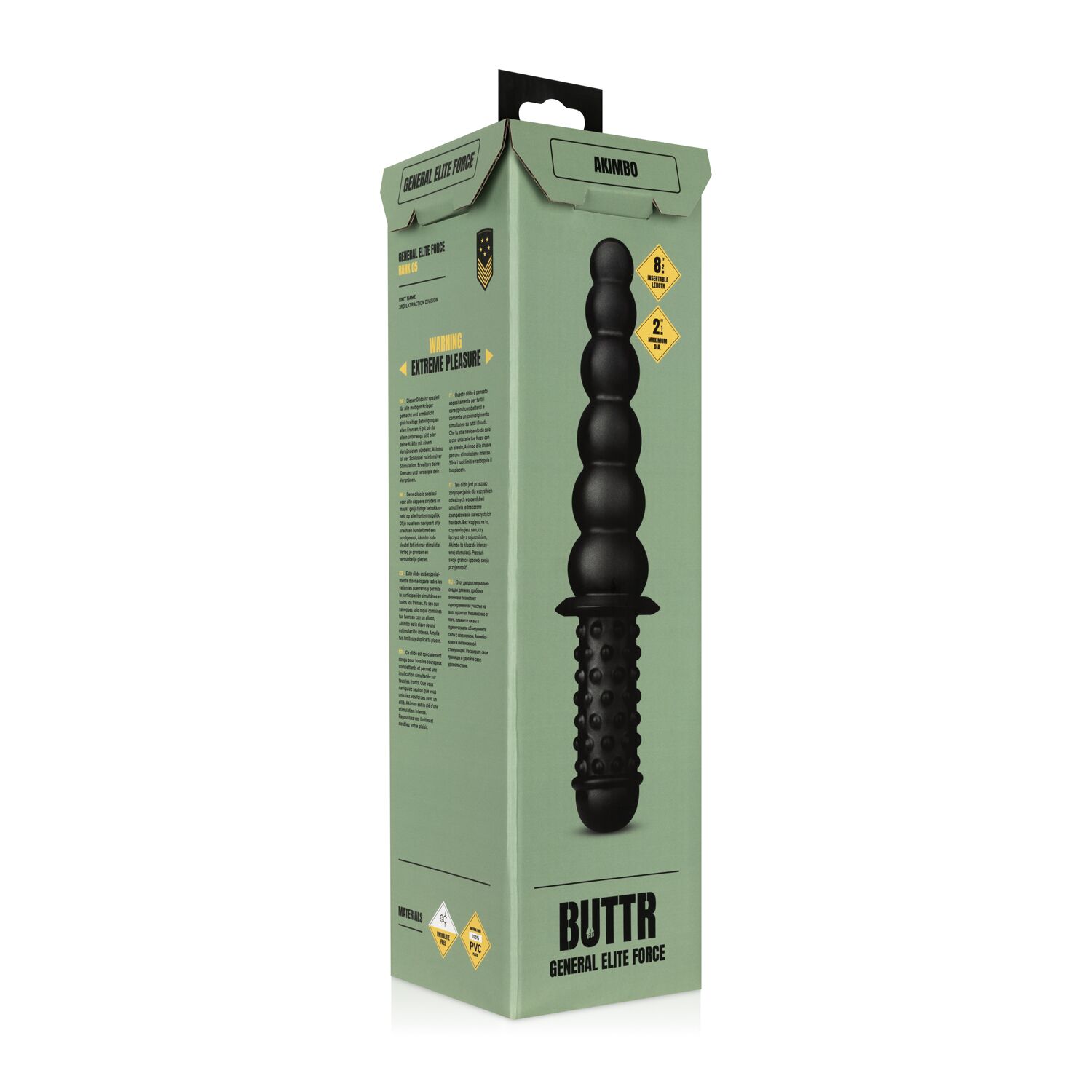 Анальний ланцюжок BUTTR - Akimbo Double Sided Anal Dildo