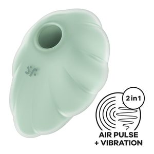 Вакуумний стимулятор з вібрацією Satisfyer Cloud Dancer Mint