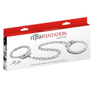 Металеві поножі Fetish Tentation Adjustable metal ankle cuffs