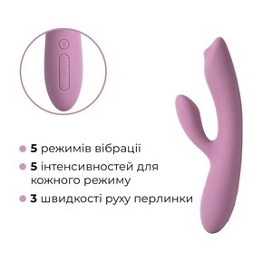 Смарт вібратор-кролик з перлинною стимуляцією точки G Svakom Trysta Neo