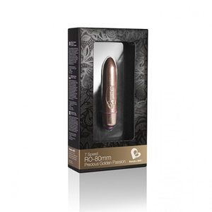 Віброкуля Rocks Off Coloured 7 Speed ​​RO-80mm Precious Golden Passion