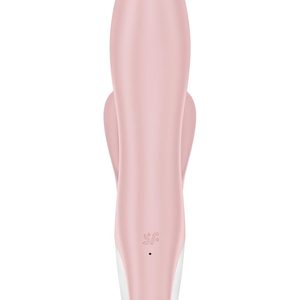 Вібратор-кролик надувний Satisfyer Air Pump Bunny 3, 12 режимів, подвійний відросток