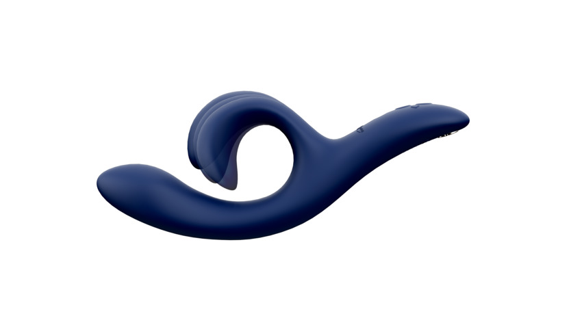 Смарт вібратор-кролик We-Vibe Nova Midnight Blue, ергономічний, регульований кут нахилу стовбура