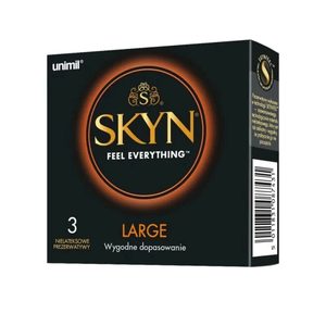 Безлатексні преміум-презервативи SKYN Large 3 шт, збільшений розмір