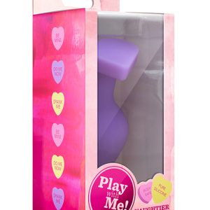 Анальна пробка PLAY WITH ME CANDY HEART FUCK ME PURPLE
