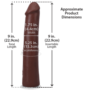 Фалоімітатор Doc Johnson The Realistic Cock ULTRASKYN - 9 Inch Chocolate