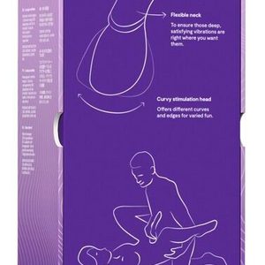 Смарт-вібромасажер We-Vibe Wand 2 Purple, дуже потужний, функція Smart Silence