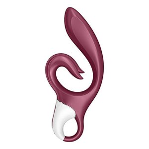 Вібратор-кролик Satisfyer Love Me Red, гнучкий, відросток з потрійним кінчиком