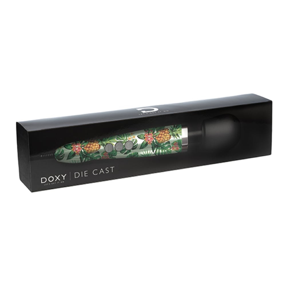 Вібромасажер DOXY Die Cast PINEAPPLE, дуже потужний, живлення 220В, металевий корпус