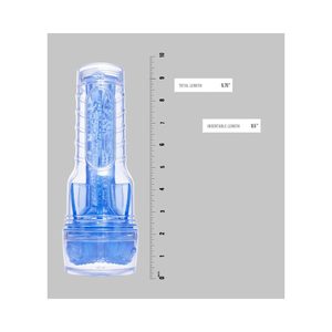 Мастурбатор Fleshlight Turbo Core Blue Ice, оральний секс (глибоке горло)