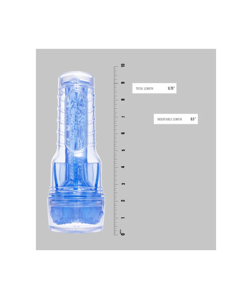 Мастурбатор Fleshlight Turbo Core Blue Ice, оральний секс (глибоке горло)
