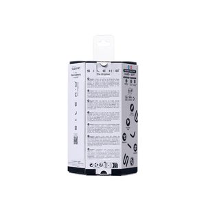 Анальна пробка SilexD Model 2, size M, чорна, двошарова, з ефектом пам’яті, діаметр 4 см