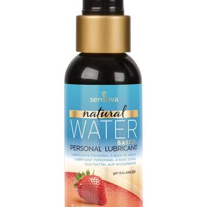 Змазка на водній основі Sensuva Natural Water-Based Strawberry (57 мл) без гліцерину та парабенів