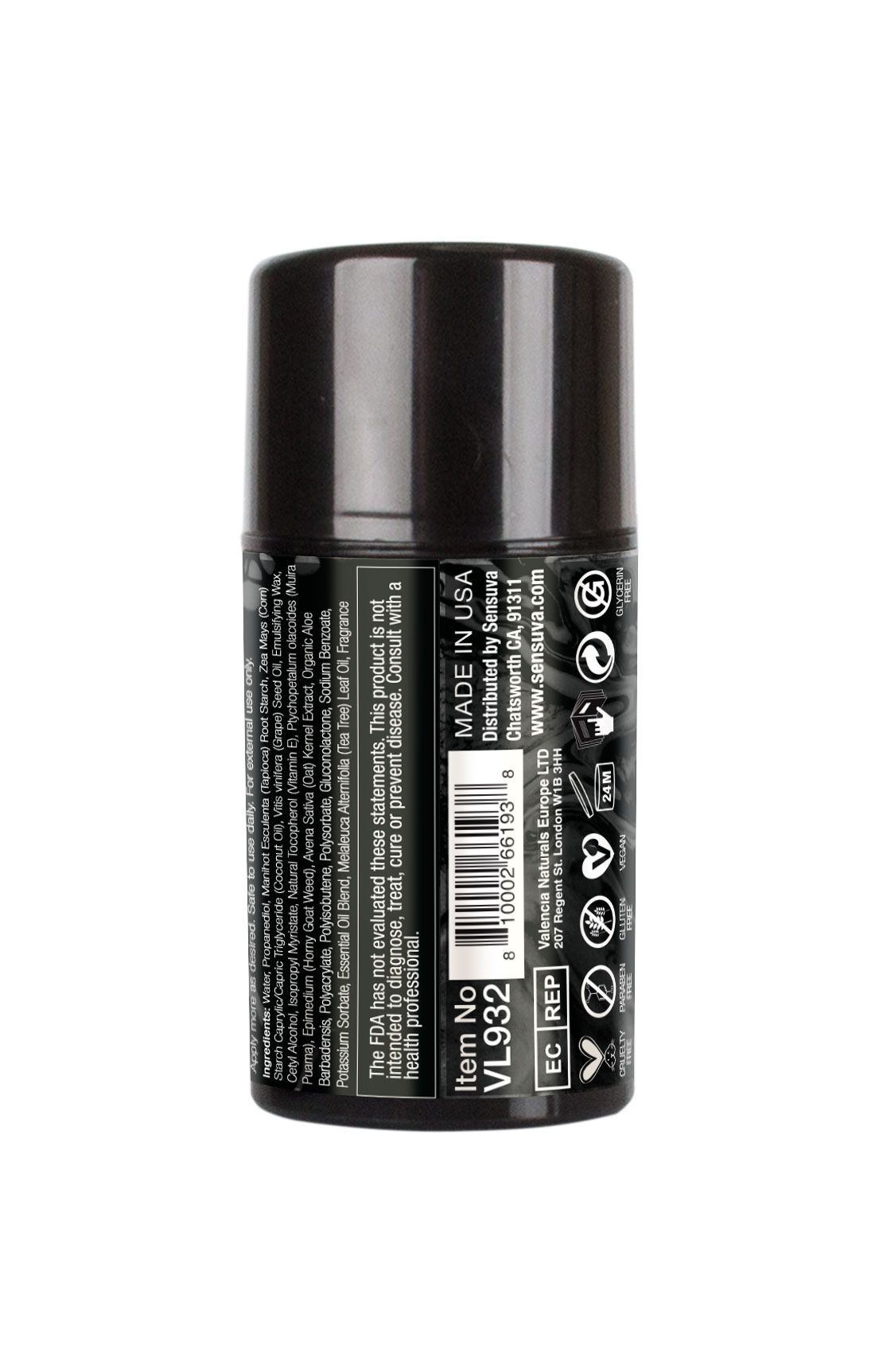 Крем-пудра для тіла Sensuva Body Powder Cream - Dark Temptations (50 мл)
