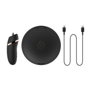 Мінівібратор з язичком Rosy Gold - Vibrating & Licking Dual Stimulator