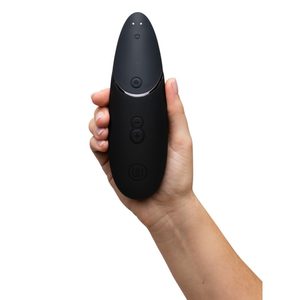 Вакуумний кліторальний стимулятор Womanizer Next Black, 3D Pleasure Air, 14 рівнів інтенсивності