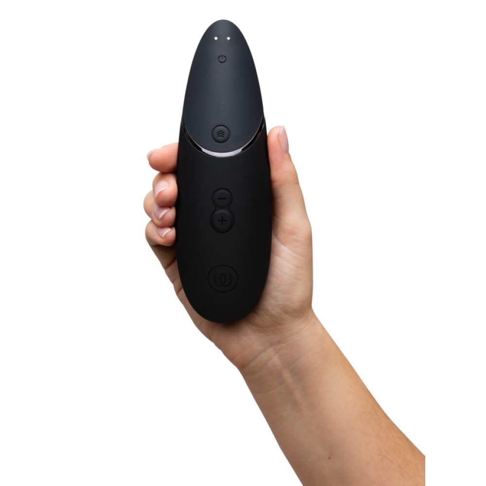 Вакуумний кліторальний стимулятор Womanizer Next Black, 3D Pleasure Air, 14 рівнів інтенсивності