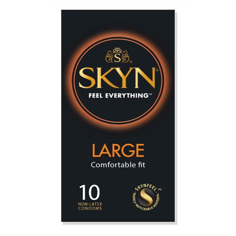 Безлатексні преміум-презервативи SKYN Large 10 шт, збільшений розмір