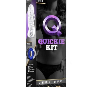 Набір мастурбатор та 3 ерекційні кільця Blush Quickie kit прозорий