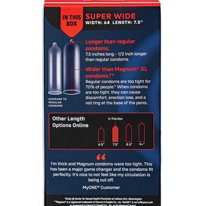 Презервативи MyONE Super Wide 10 шт, картонна коробка