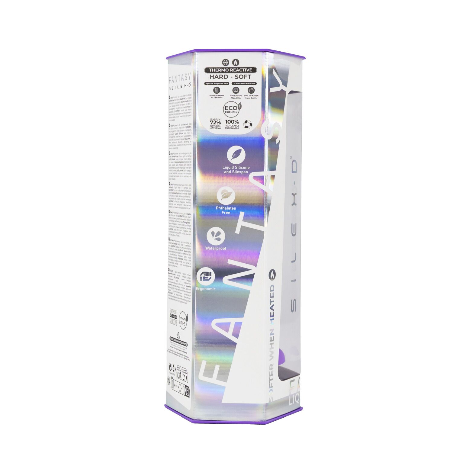 Фалоімітатор SilexD Fantasy Liquid Silicone Dreamy 7in Purple