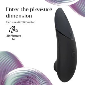 Вакуумний кліторальний стимулятор Womanizer Next Black, 3D Pleasure Air, 14 рівнів інтенсивності