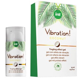 Рідкий вібратор Intt Vibration Coconut Vegan (15 мл), дуже смачний, діє до 30 хвилин