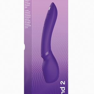 Смарт-вібромасажер We-Vibe Wand 2 Purple, дуже потужний, функція Smart Silence