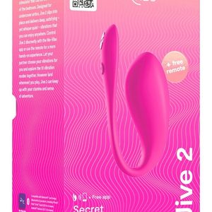 Смарт-віброяйце We-Vibe Jive 2 Electric Pink, пульт ДК, до 4 годин роботи