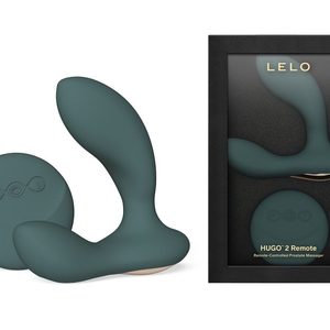 Масажер простати LELO Hugo 2 Remote Green, 2 мотори, дуже потужний, пульт ДК