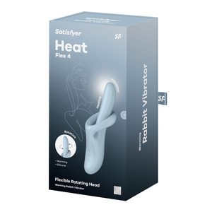 Вібратор з ротацією Satisfyer Heat Flex 4 Blue, підігрів до 39°C
