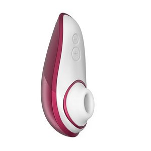 Вакуумний кліторальний стимулятор Womanizer Liberty Red, магнітна кришка, 2 насадки