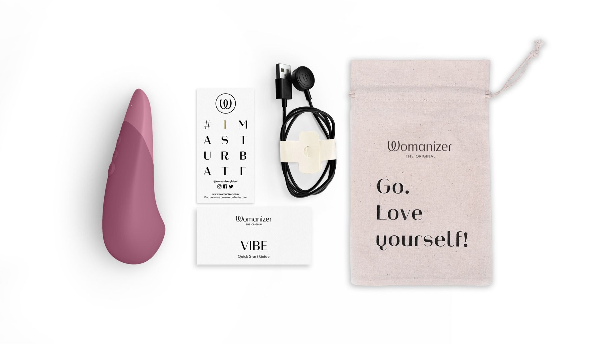 Мінівібратор Womanizer Vibe Dusky Pink, 3 авторежими + 10 рівнів інтенсивності