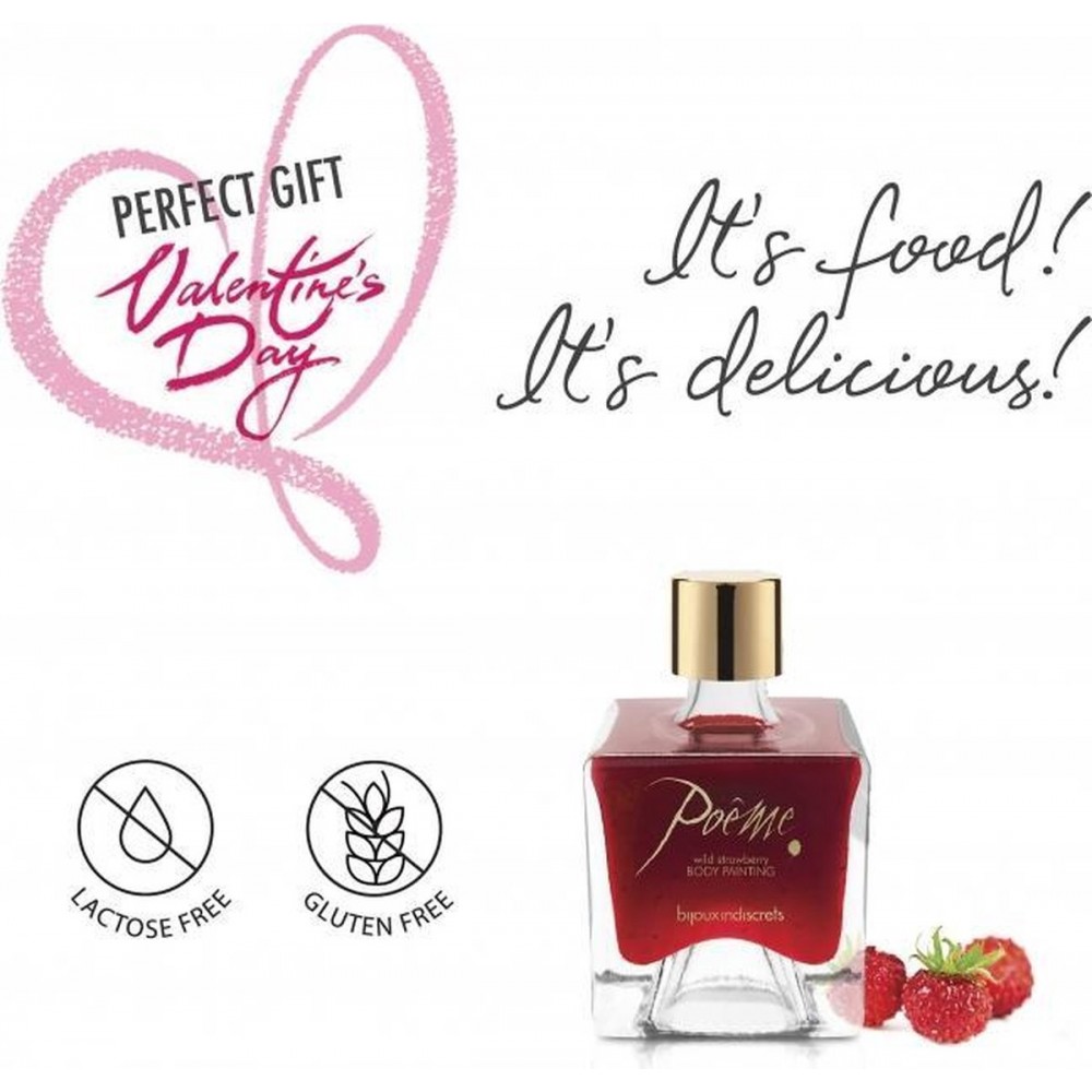 Фарба для тіла Bijoux Indiscrets Poême – Wild Strawberry
