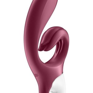 Вібратор-кролик Satisfyer Love Me Red, гнучкий, відросток з потрійним кінчиком