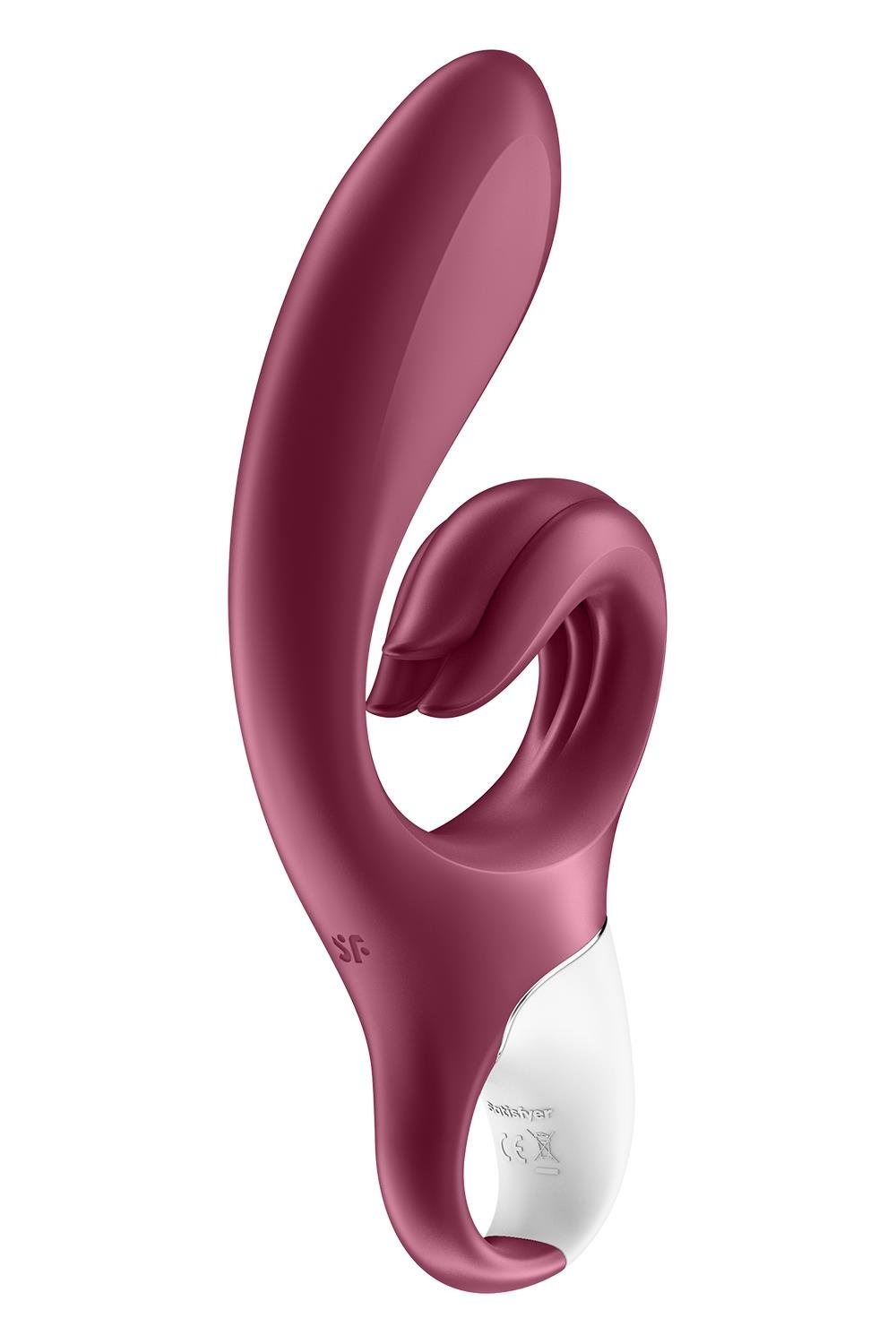 Вібратор-кролик Satisfyer Love Me Red, гнучкий, відросток з потрійним кінчиком