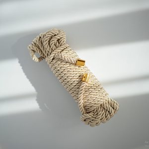 Мотузка для бондажу преміальна UPKO Restraint Bondage Vope золота, 10 м