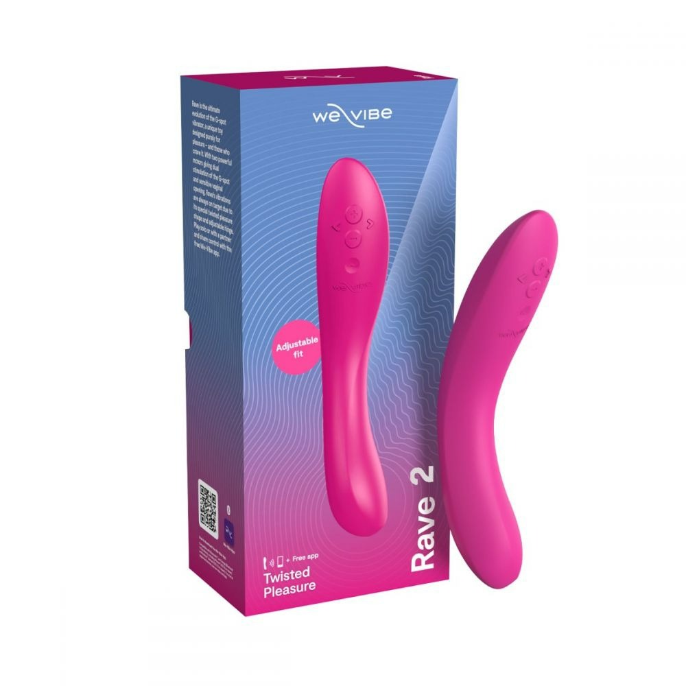 Смарт-вібратор We-Vibe Rave 2 Twisted Pleasure Pink, для точки G та входу в піхву, 2 мотори