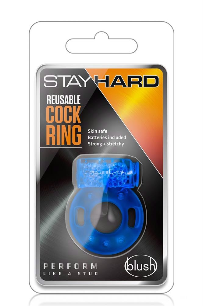 Ерекційне кільце Stay Hard синього кольору