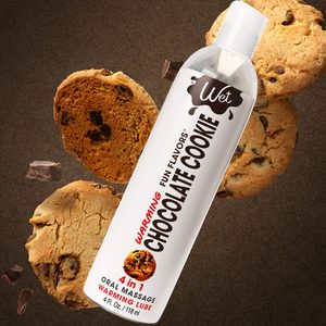 Зігрівальний лубрикант на водній основі Wet Warming Chocolate Cookie 4 in 1, без цукру (118 мл)