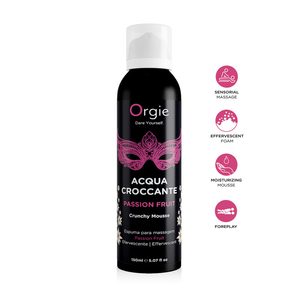 Масажна пінка Orgie – Acqua Croccante Passion Fruit (150 мл), ефект бульбашок, що лопаються
