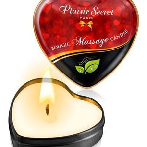 Масажна свічка серце Plaisirs Secrets Natural (35 мл)