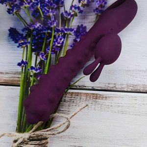 Вібратор-кролик зі стимулюючими кульками Kokos SMON No. 1, фіолетовий