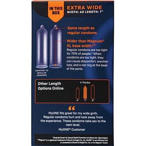 Презервативи MyONE Extra Wide 10 шт, картонна коробка