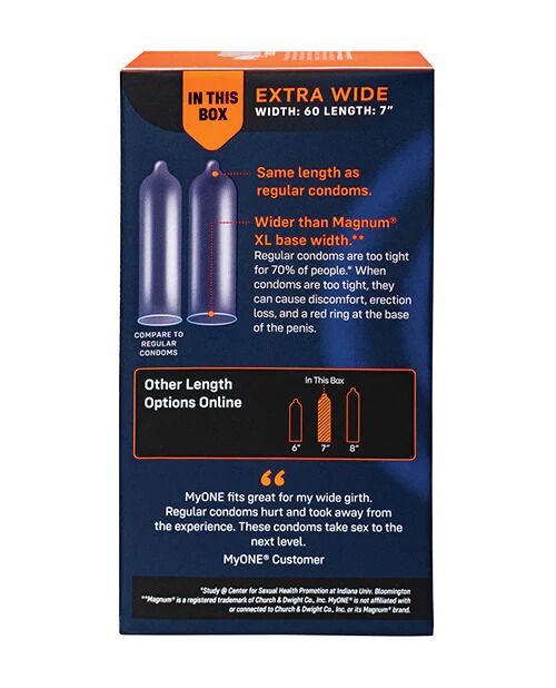Презервативи MyONE Extra Wide 10 шт, картонна коробка
