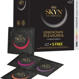 Безлатексні преміум-презервативи SKYN Unknown Pleasures 42+5 шт FREE, 6 різних видів